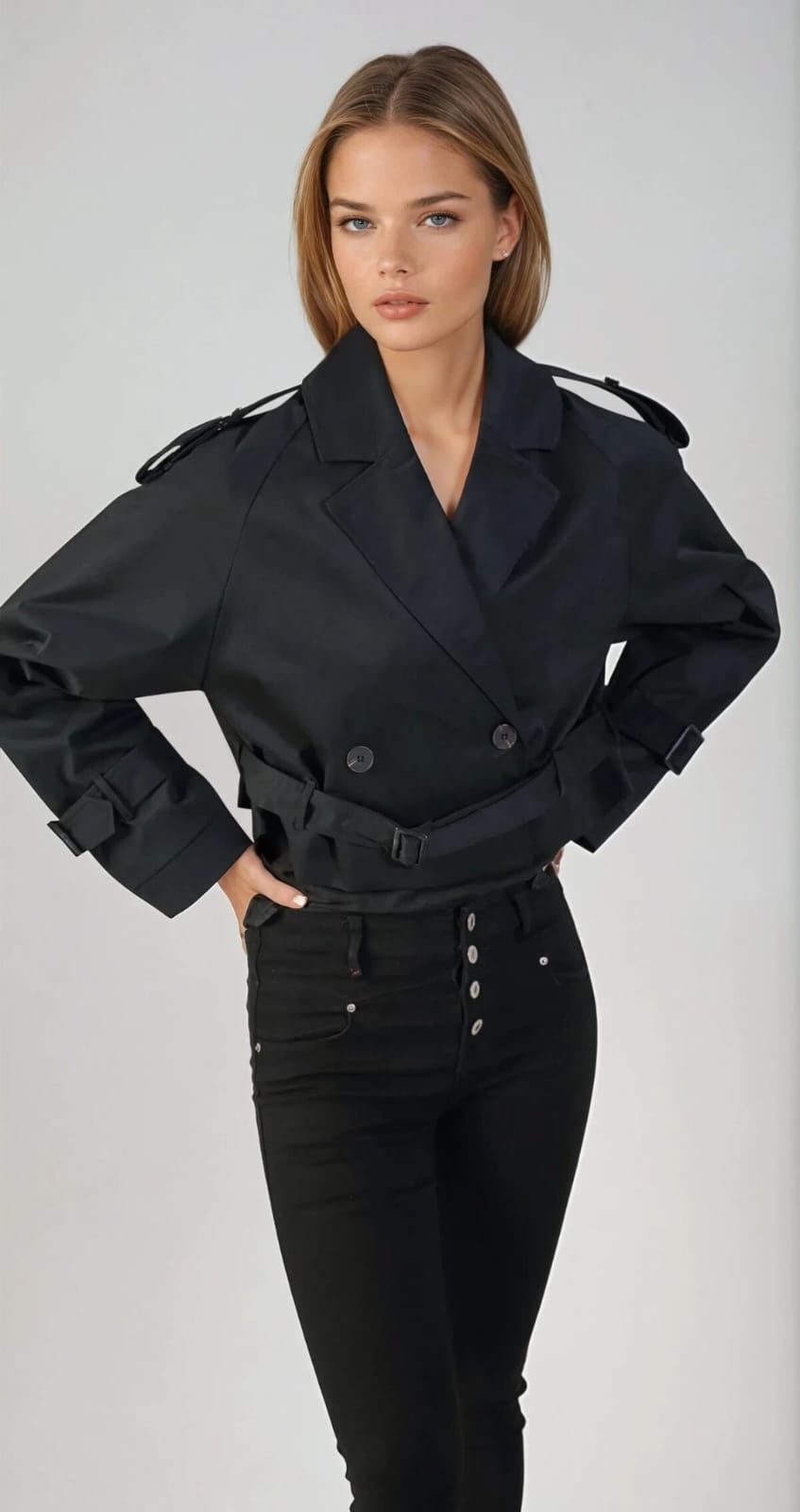 Gabardina corta