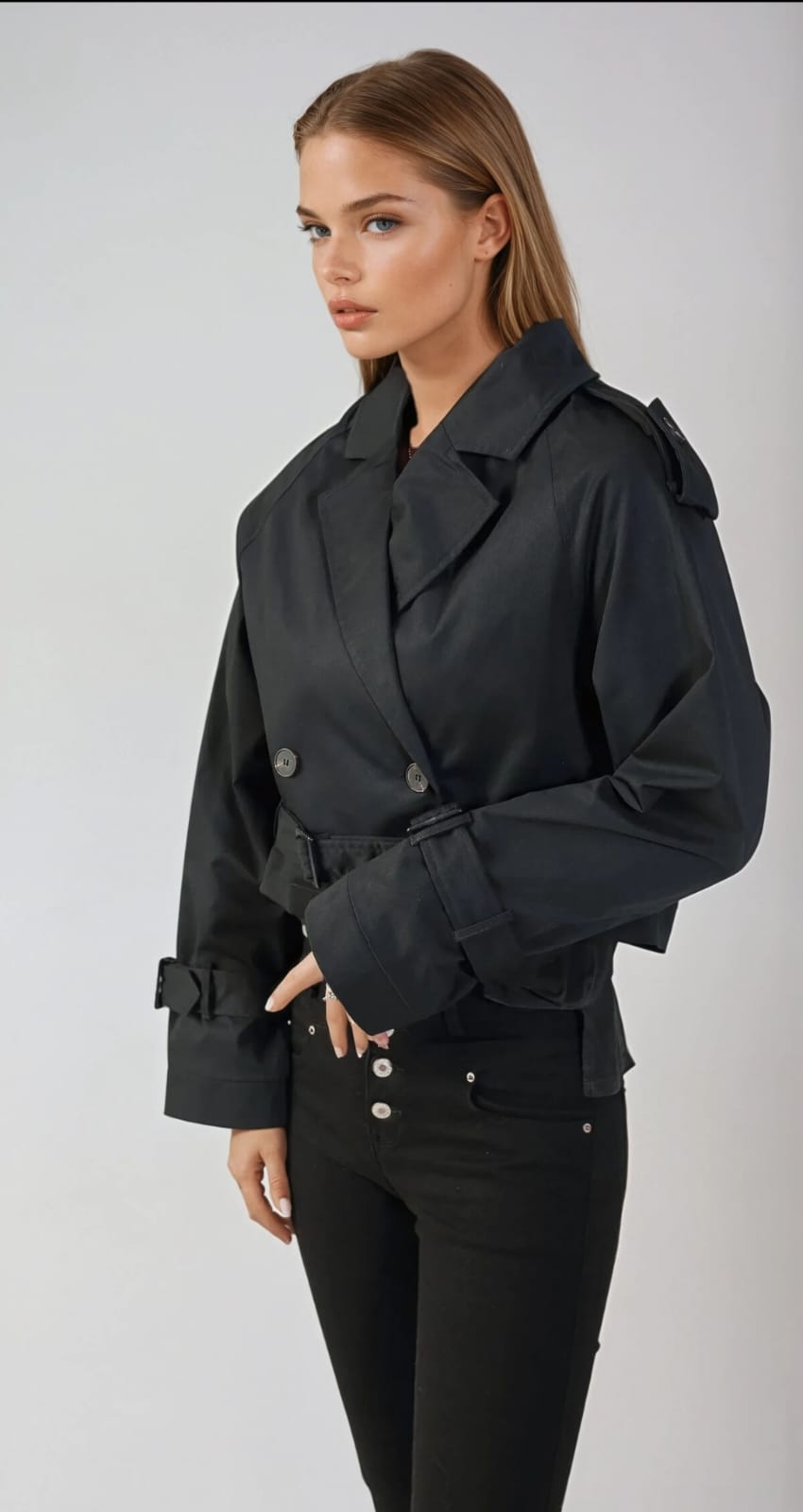 Gabardina corta
