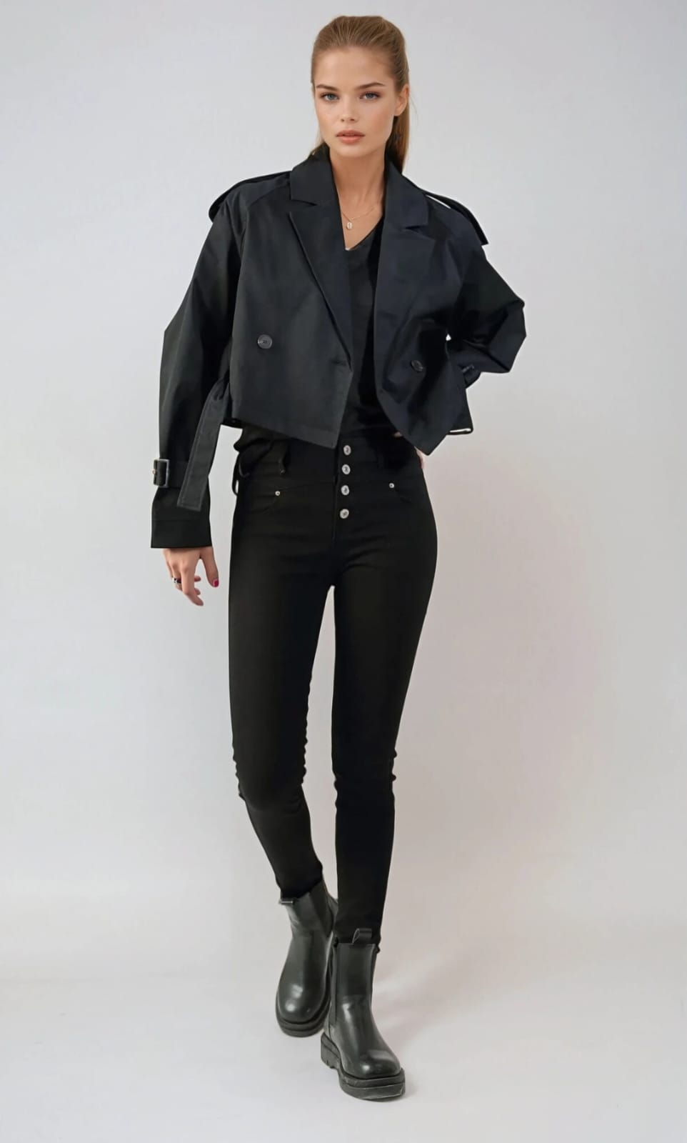 Gabardina corta