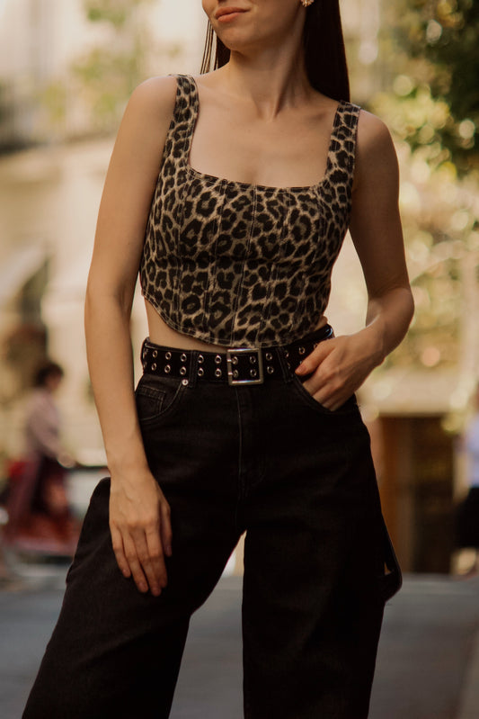 Top Corset Animal Print