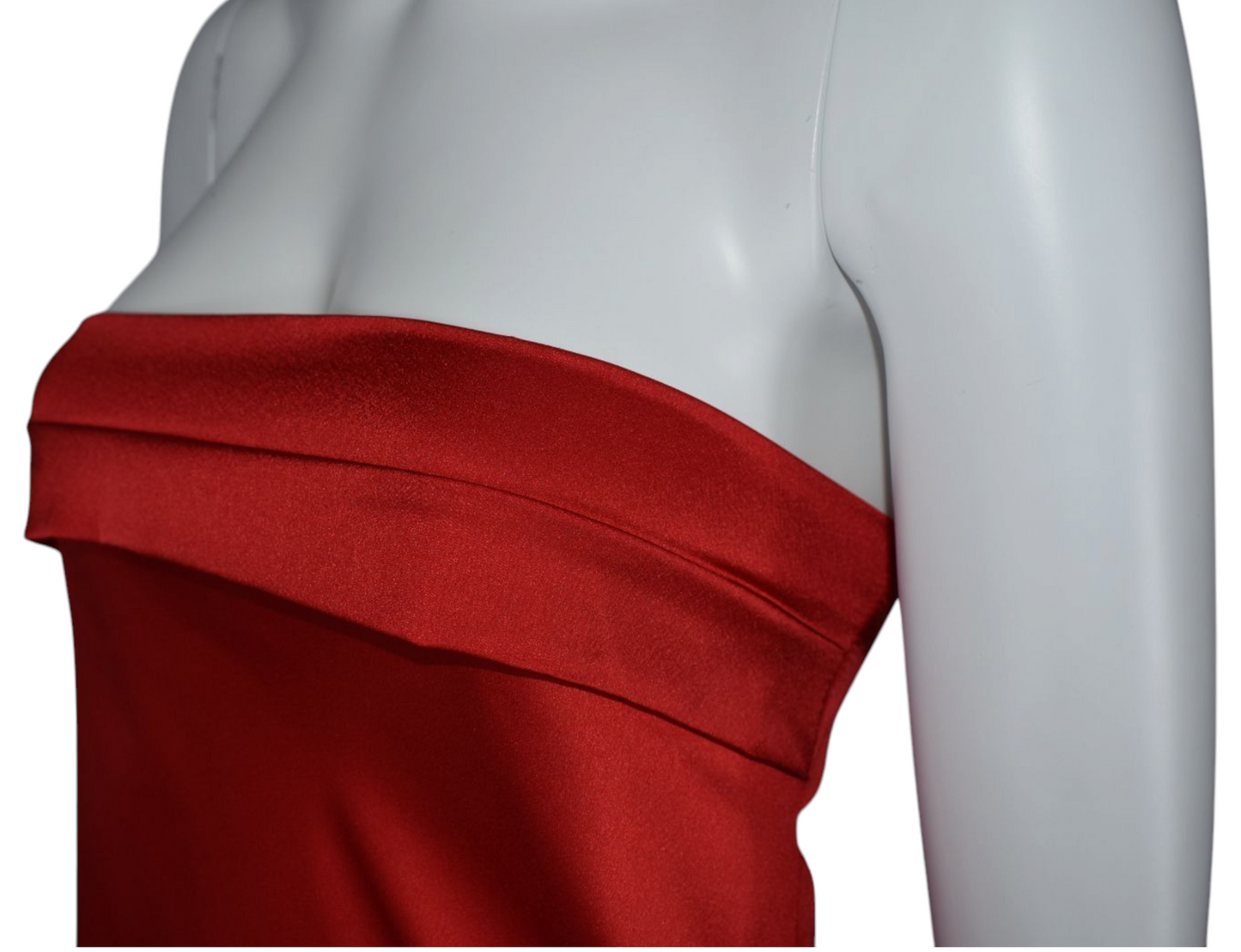 Vestido Maxi Satinado Espalda Descubierta