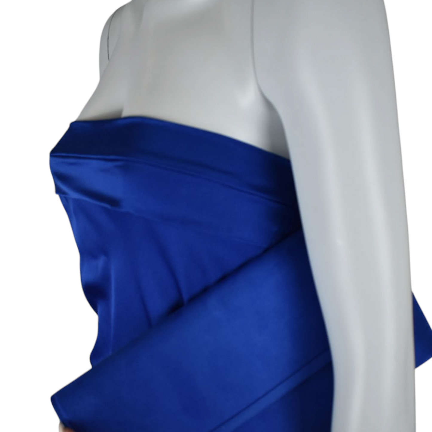 Vestido Maxi Satinado Espalda Descubierta