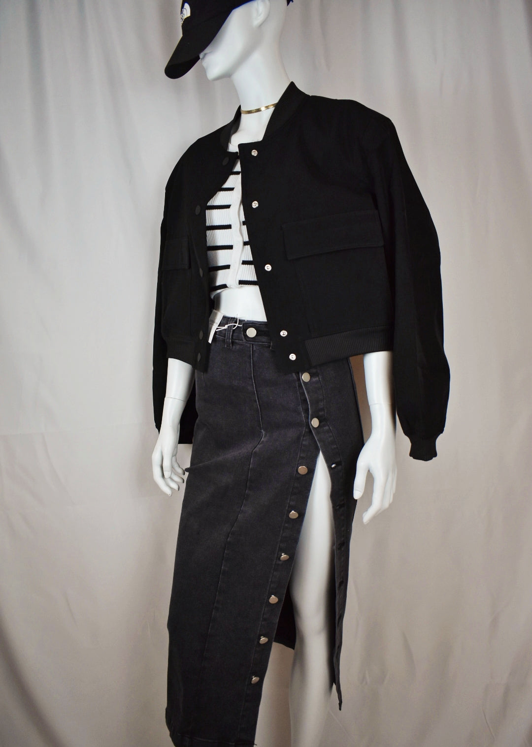 Falda Denim Abertura Lateral