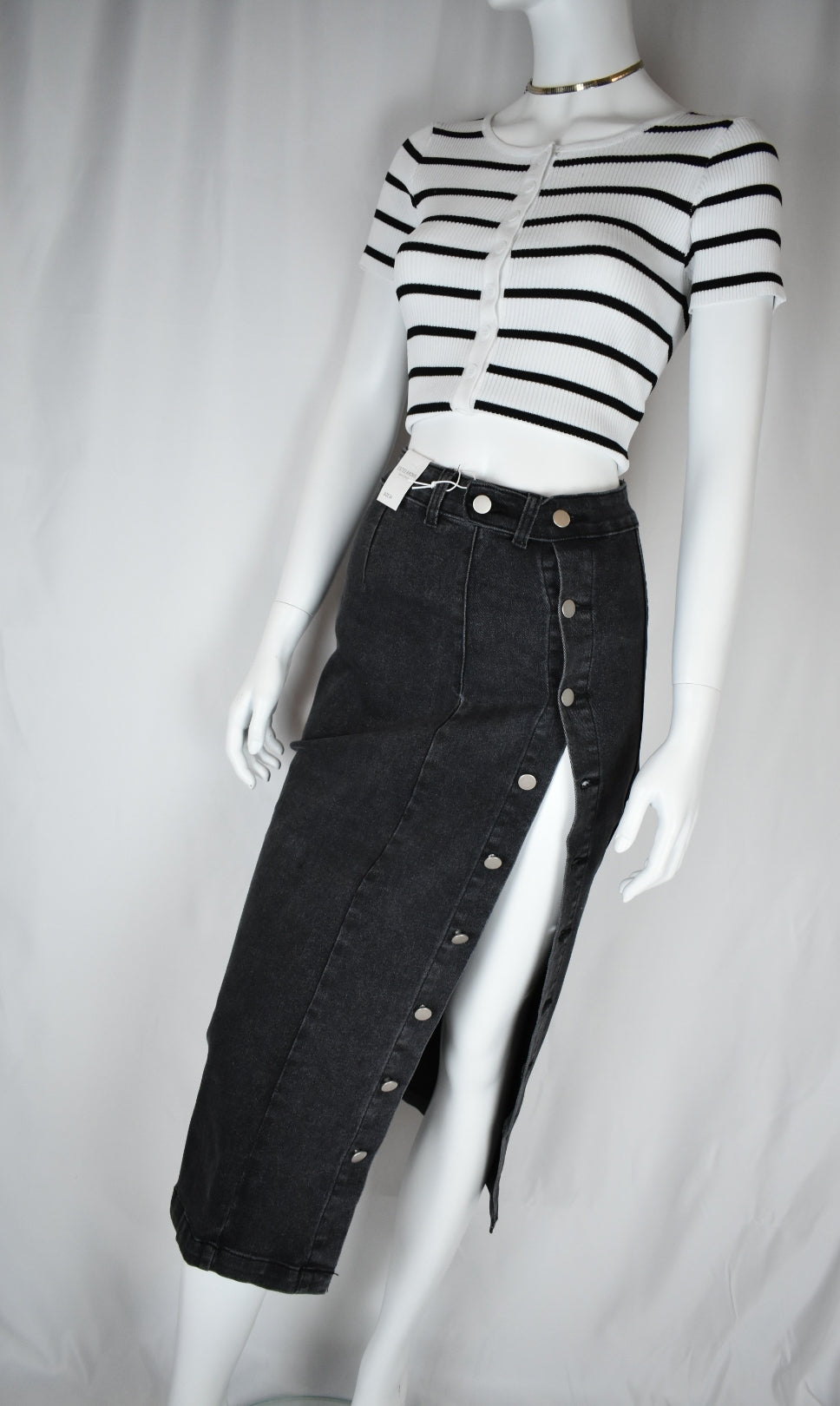 Falda Denim Abertura Lateral