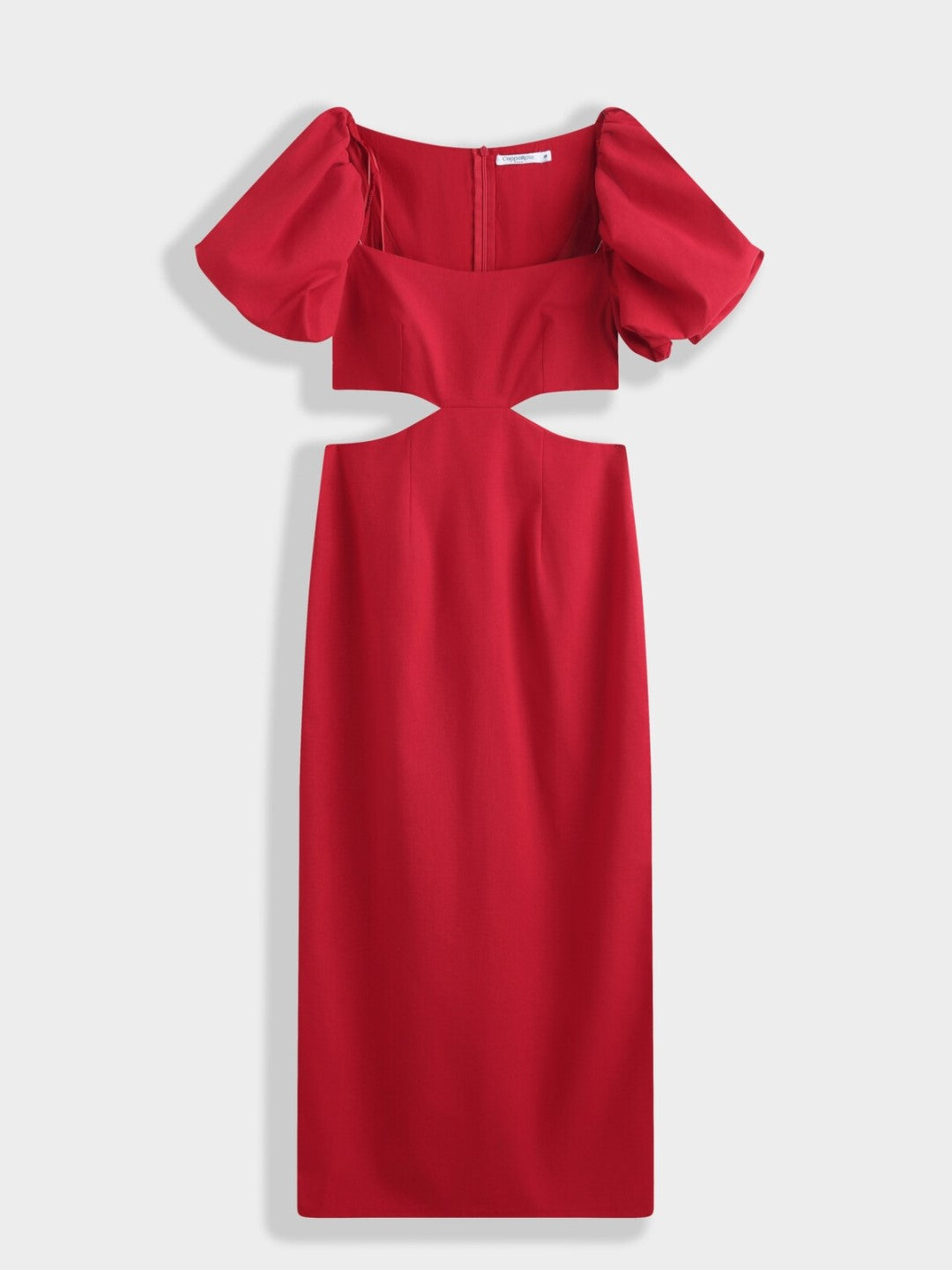 Vestido midi en Rojo