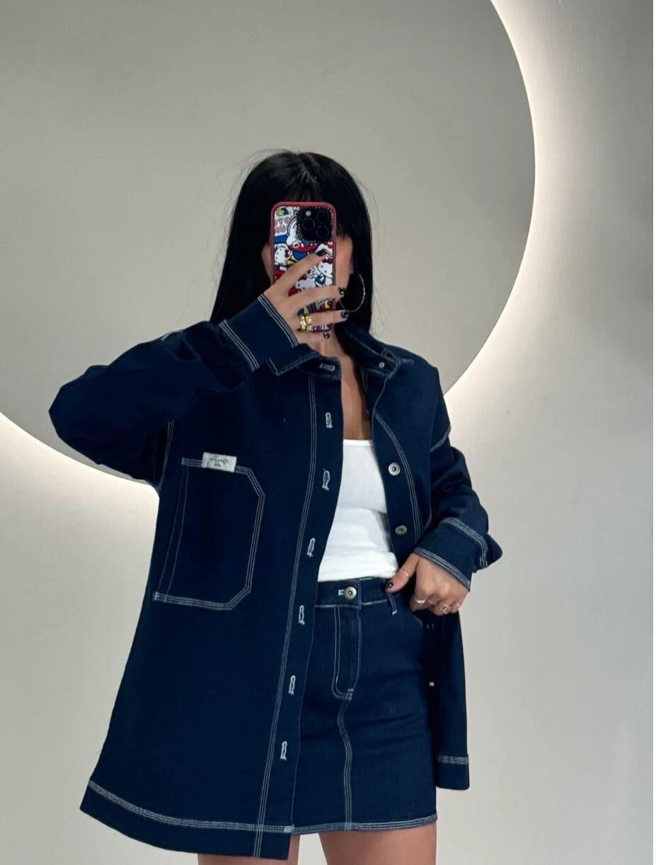 Conjunto Denim Oversize
