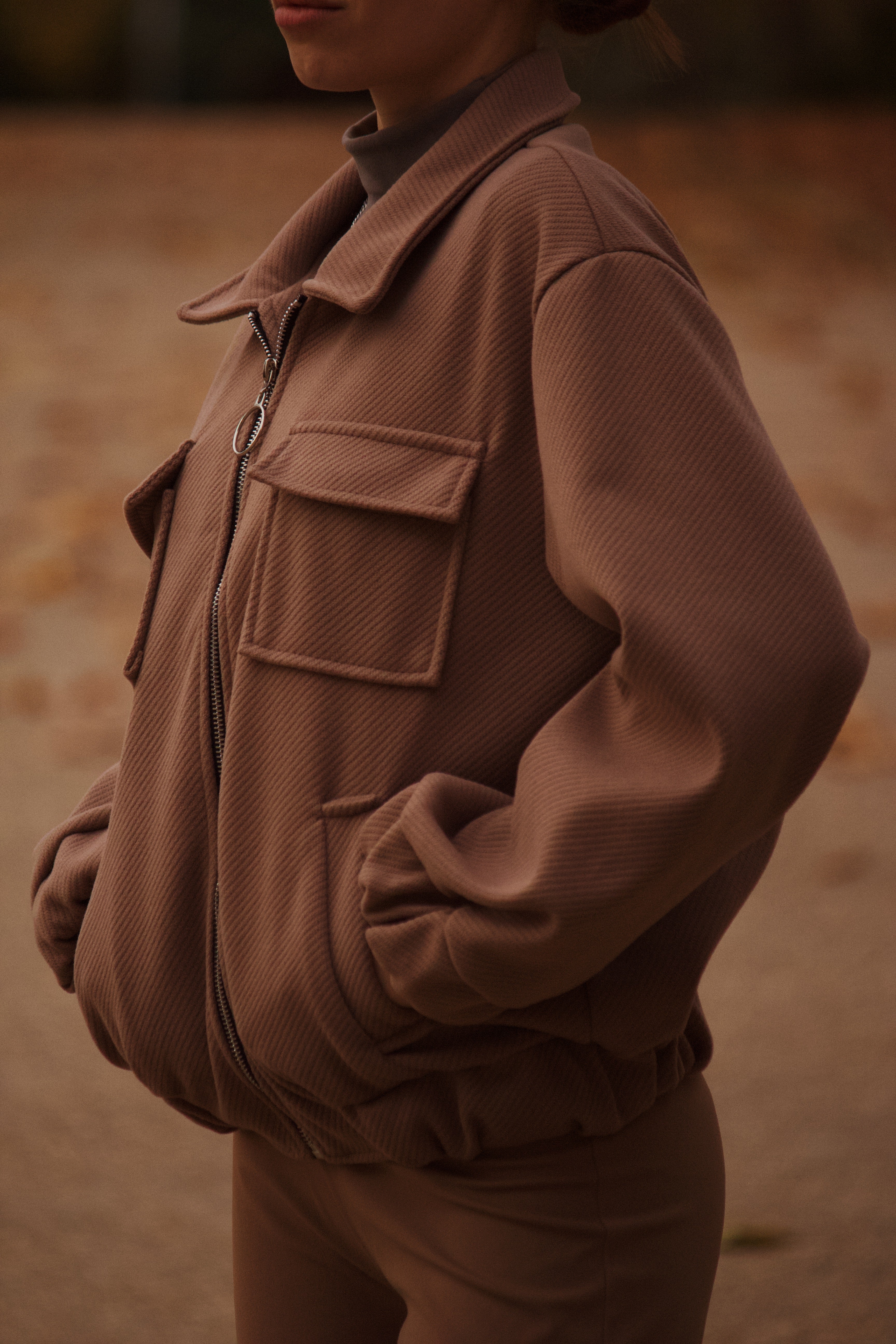 Chaqueta Camel