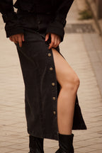 Falda Denim Abertura Lateral
