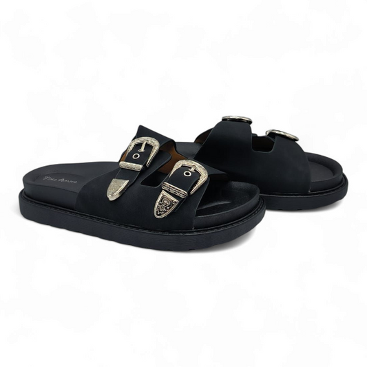 Sandalias Buckle Black
