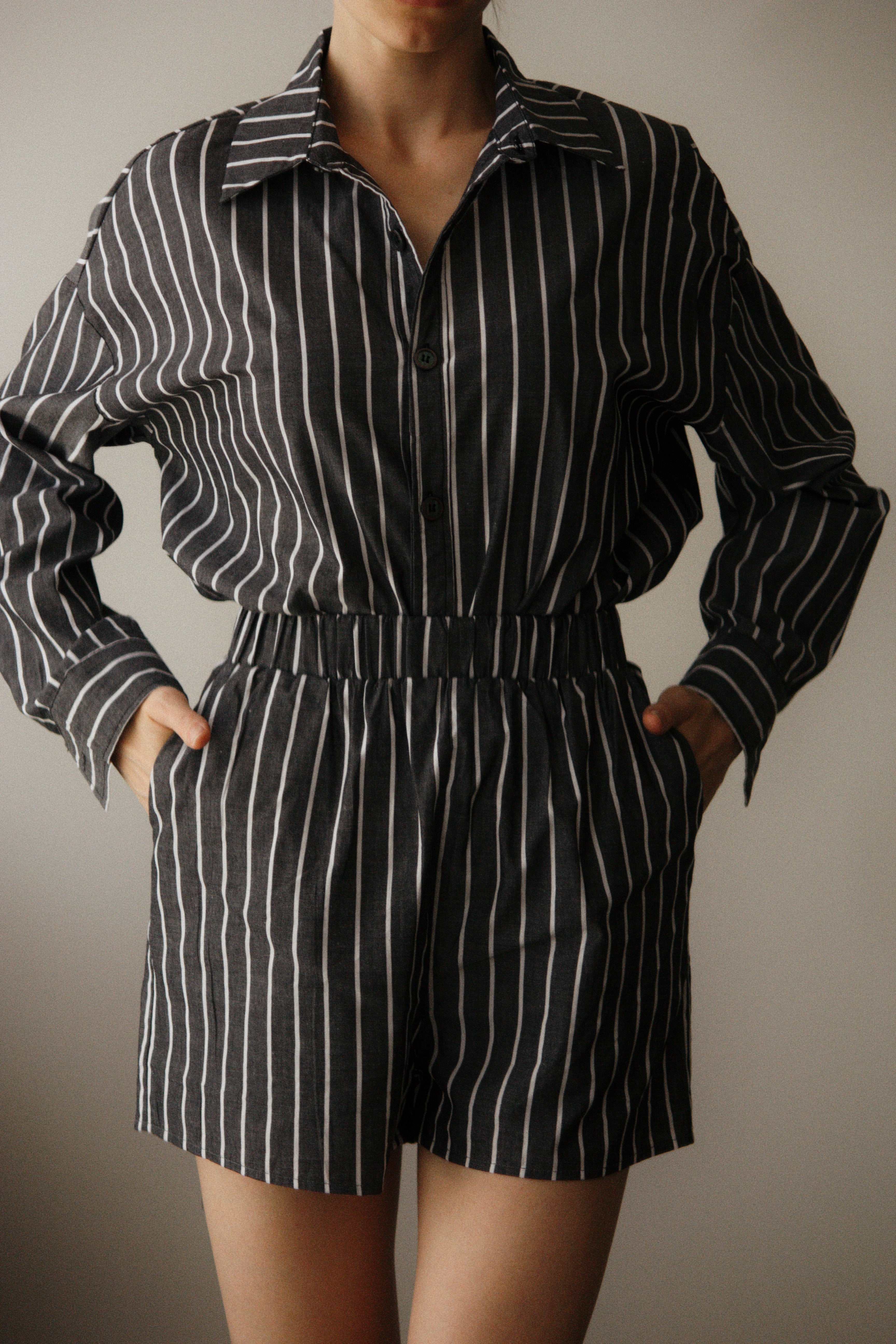 Conjunto Stripes Black