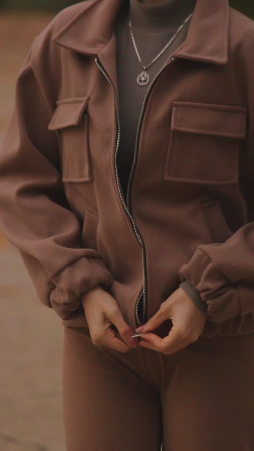 Chaqueta Camel